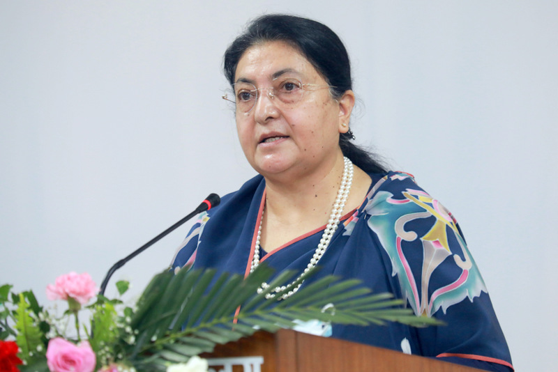 एमालेले राष्ट्रिय गौरव पदकबाट पूर्वराष्ट्रपति भण्डारीलाई सम्मान गर्ने