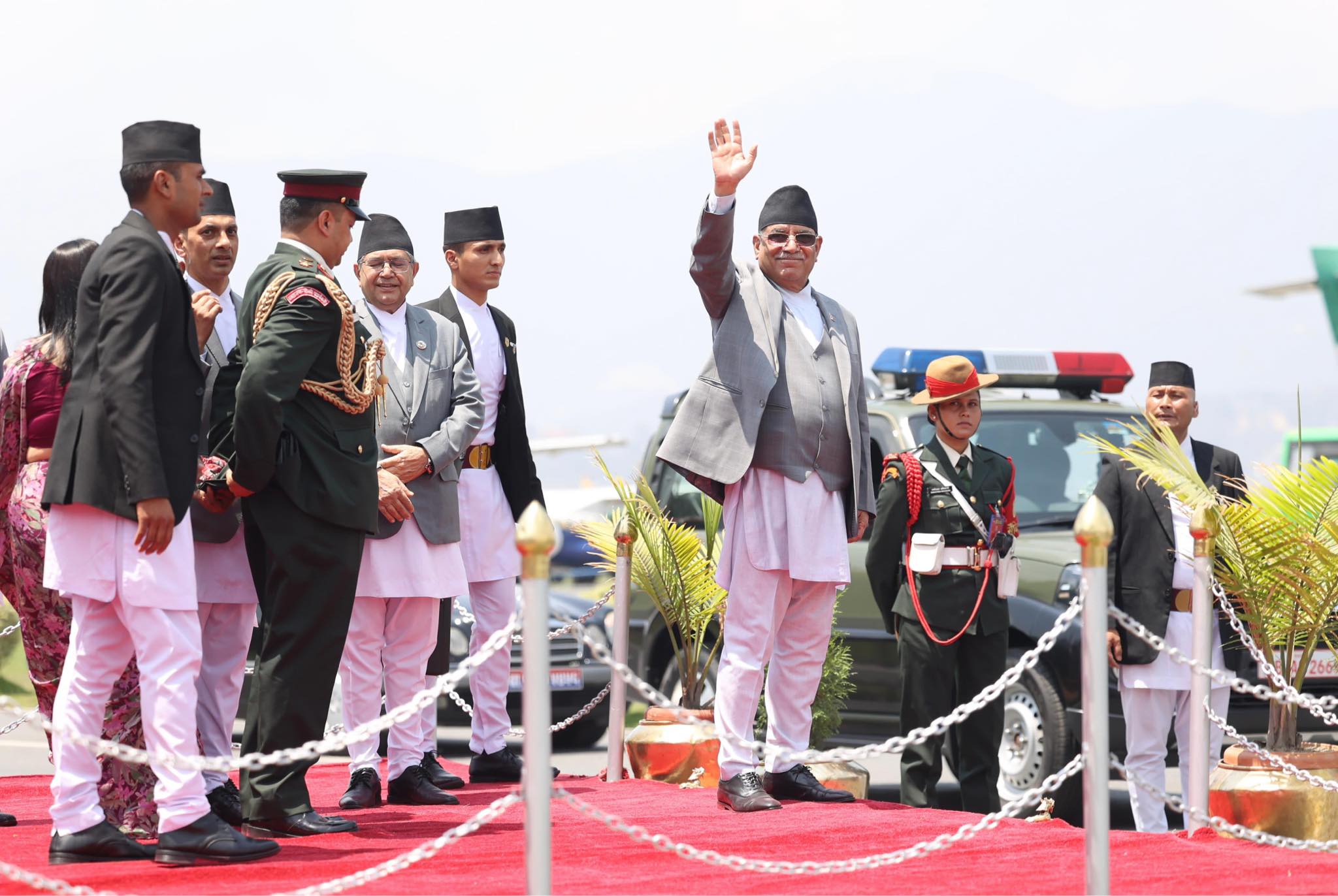 प्रधानमन्त्री प्रचण्ड भारत प्रस्थान
