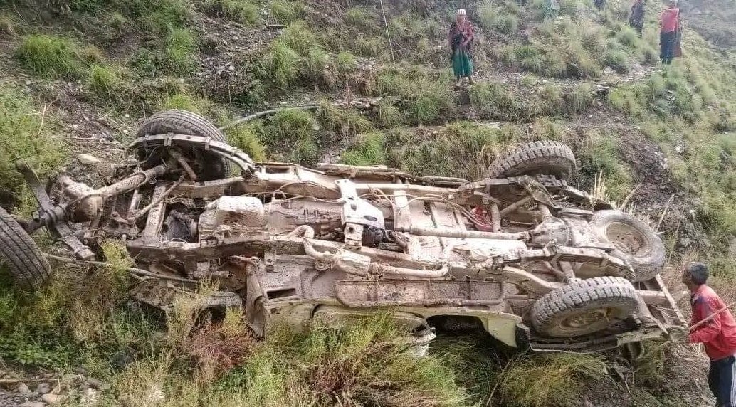 पाल्पाकाे सिद्देश्वरमा जिप दुर्घटना : तीन जनाकाे मृत्यु, दुई जना गम्भीर घाइते