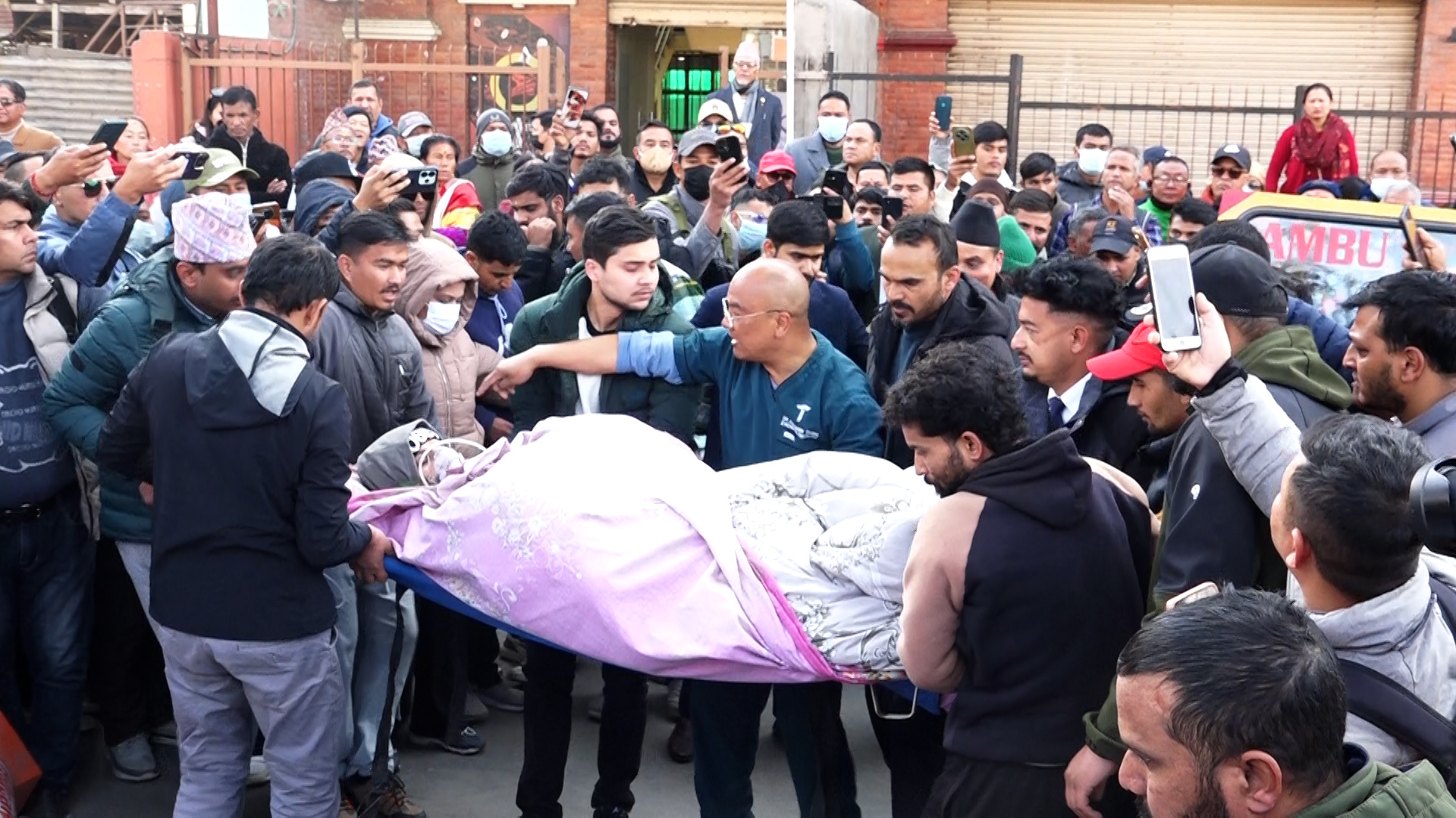 निकोलस भुसाललाई उपचारका लागि वीर अस्पताल लगियो (भिडियो सहित)