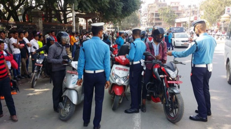ट्राफिक कारबाहीमा एकैदिन १९ लाख ७७ हजार राजस्व संकलन